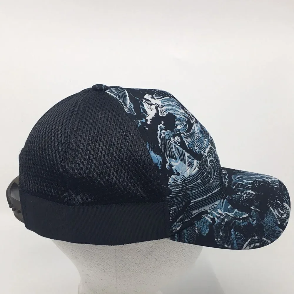Lululemon Dash and Splash Cap II Baseball Cap with backstrap blue swirl OS